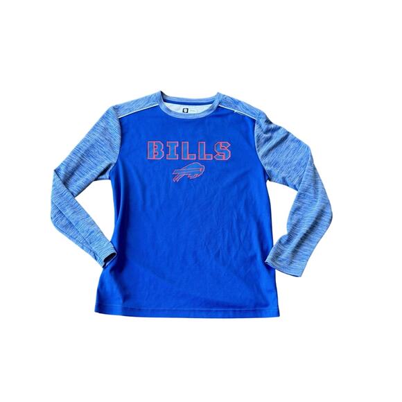 NFL Buffalo Bills Fanatics Team Apparel Blue Long Sleeve Shirt Mens Size Large - Picture 7 of 10